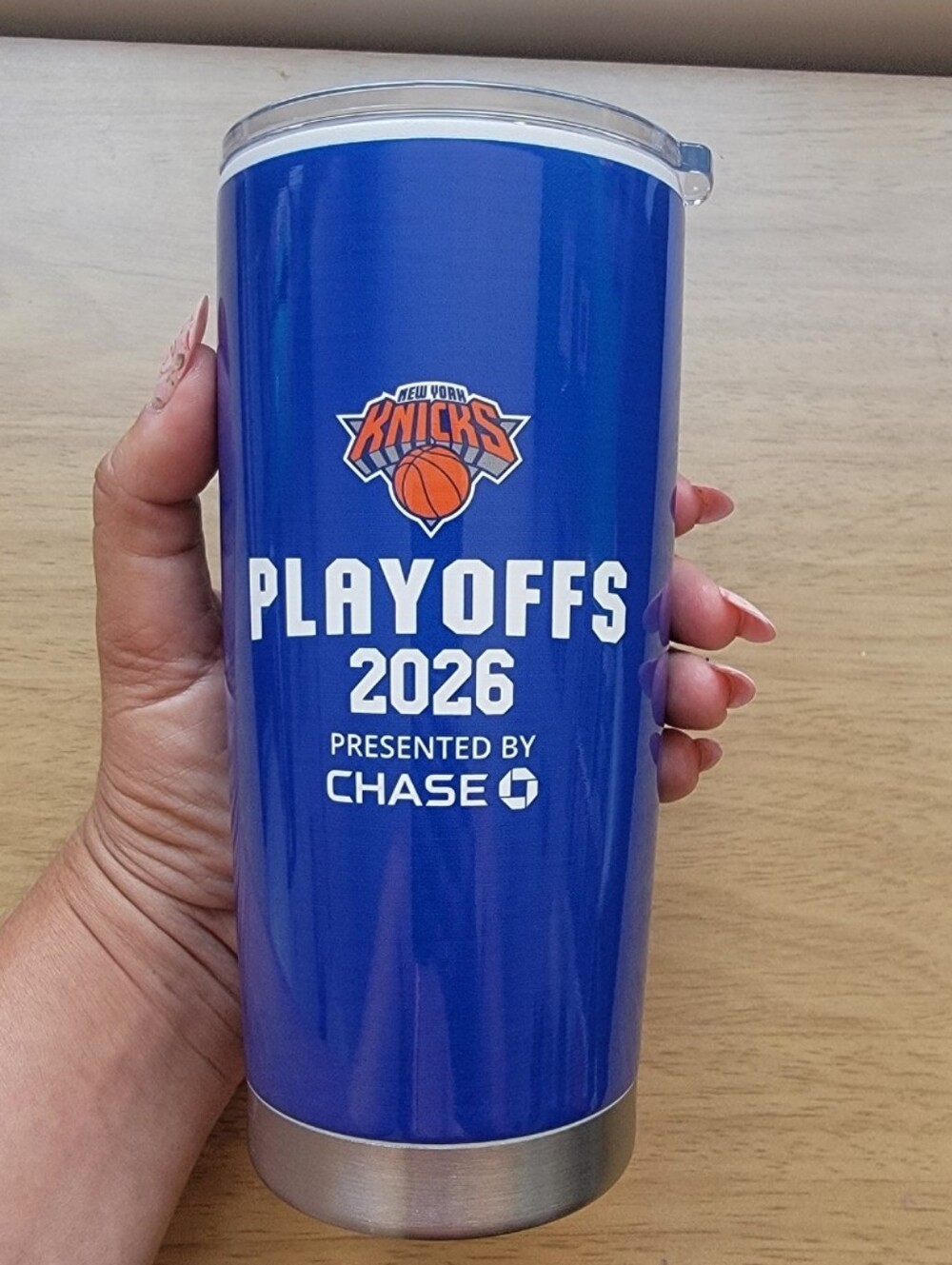 New York Knicks Tumbler 2026 Playoffs 20oz Stainless Steel